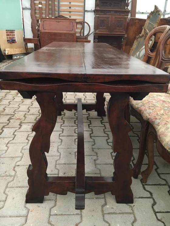 Antieke Walnoot Eettafel, jaren 1880 (photo 5 of 11)