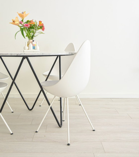 Image 1 of 4 sedie drop Fritz Hansen con