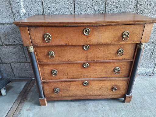 Cassettiera olandese del XIX secolo 