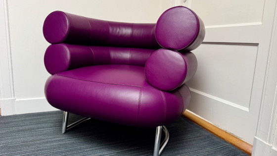 Image 1 of Originele ClassiCon Bibendum - Eileen Gray, Paars leer, Gecertificeerd P90159