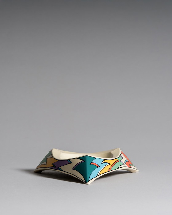 Image 1 of Dorothy Hafner per Rosenthal, posacenere triangolare "Flash", inutilizzato in scatola originale, Germania, anni '80