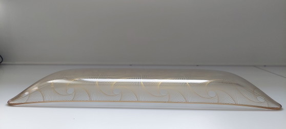 Image 1 of Piatto da torta vintage di MF Crystal & Art Glass, azienda danese.