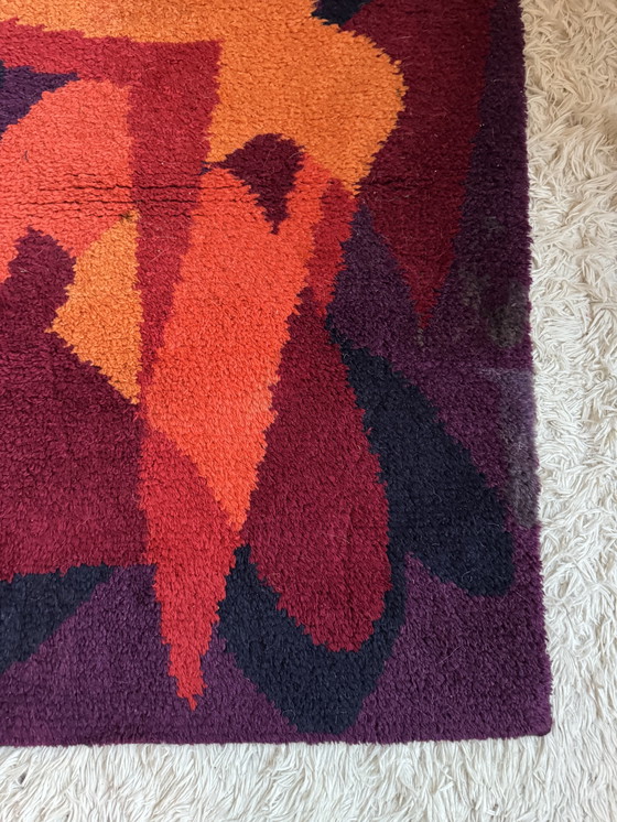 Image 1 of Skandinavischer Pop-Art-Teppich aus den 1970er Jahren