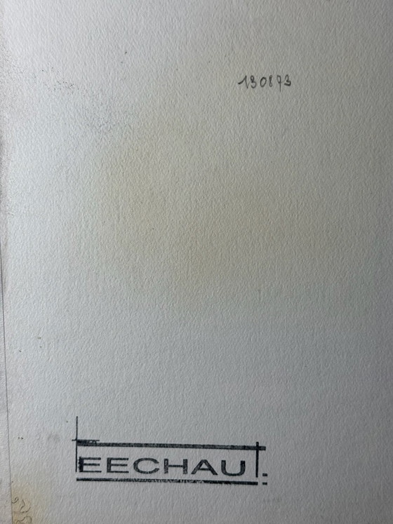 Eugène Eechaut (1928-2019) - inktcompositie, 1973, ingelijst – Schilderijen & Tekeningen, Mdf, Papier (photo 10 of 15)