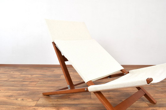 Image 1 of Fauteuil/méridienne danoise de style Mid-Century par Lauge Vestergaard pour Cado, années 1960.