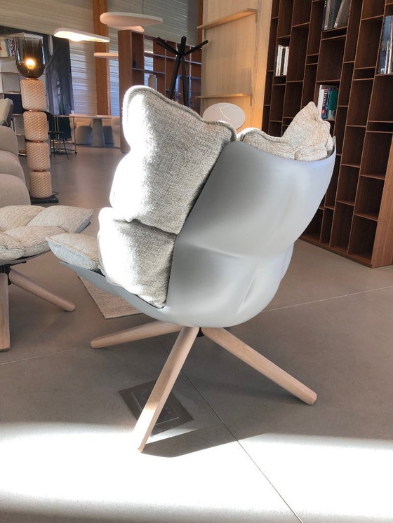 Image 1 of HUSK armchair and footstool - B&B Italia - Design by Patricia Urquiola
