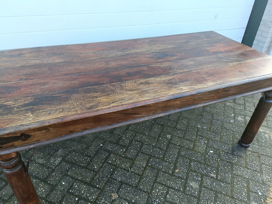Image 1 of Antique teak dining table