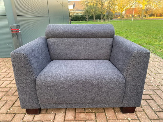 Image 1 of Set divano Montèl in tessuto grigio scuro - Comfort olandese di alta qualità - Relax regolabile - Consegna gratuita