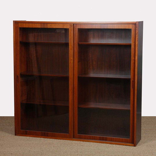 Scandinavische palissander vitrinekast van Poul Hundevad, 1960