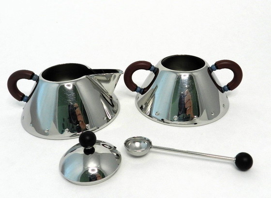 Image 1 of Alessi 20-Year Anniversary Cream Set By Michael Graves. Très rare !
