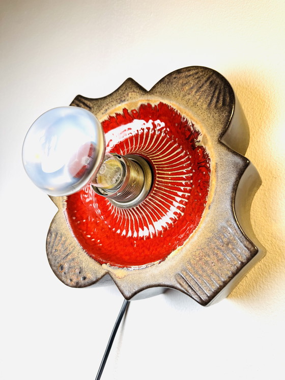 Image 1 of CERAMIC WALL LAMP BY HUSTADT LEUCHTEN, GERMANY, 1960s