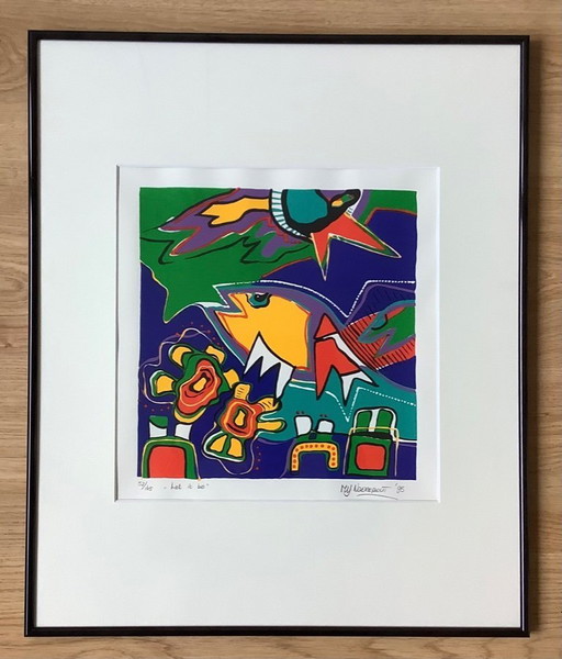 « Laisse faire ». Sérigraphie de Marianne Naerebout