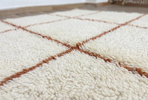 Alfombra bereber marroquí hecha a mano de 200 cm x 300 cm. – Cotton (photo 4 of 6)