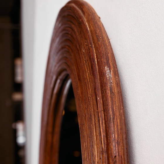 Image 1 of MK10991 Espejo con marco de caña