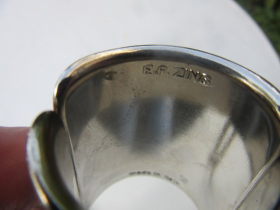 Portabottiglie E.P. Zinc, Made In Italy, Patent Pending, Vintage – Accessori da tavola, Metal (photo 13 of 14)