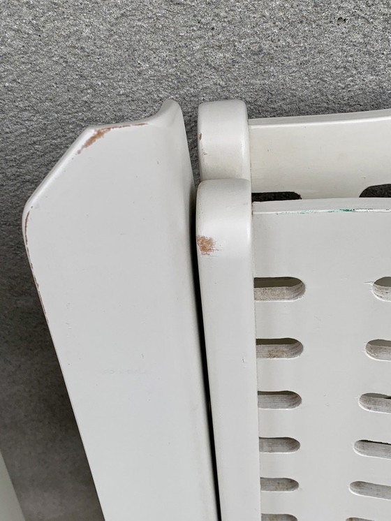 Image 1 of 2 sedie pieghevoli Rex bianche, modello Lounge, Nico Kralj, 1952