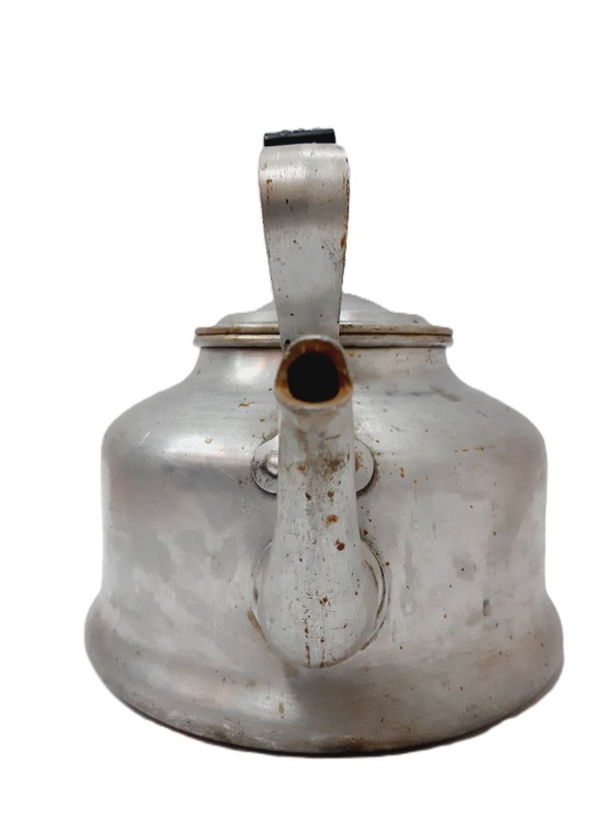 Image 1 of Large Vintage Aluminium Kettle with bakelite handle