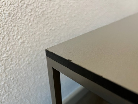 Image 1 of 2x Tavolino con gambe a slitta di pietra mercuriale