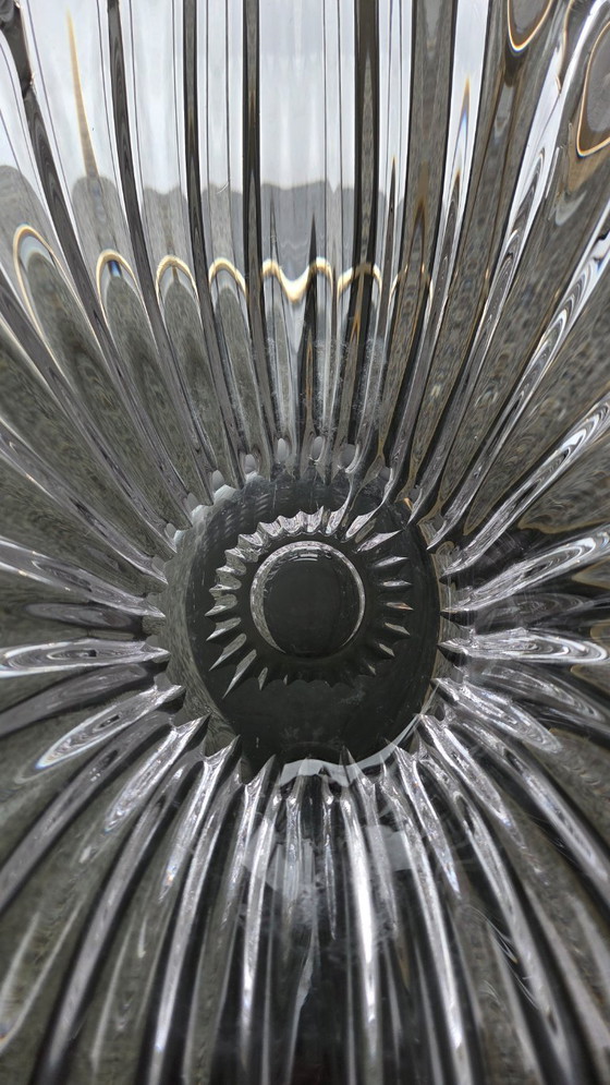 Image 1 of Grote Mid Century Vintage Franse Kristallen Centerpiece Schaal (64cm)