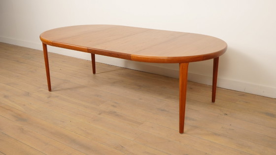 Image 1 of Tavolo da pranzo rotondo vintage | Teak | Allungabile | 120 - 220 cm