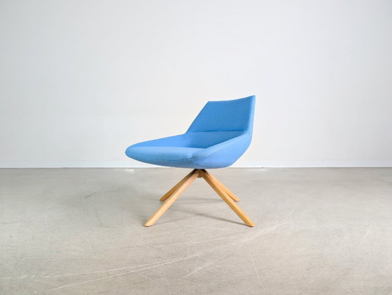 Image 1 of Set of 3 Inclass armchairs Pillet Dunas XL blue office lounge chair