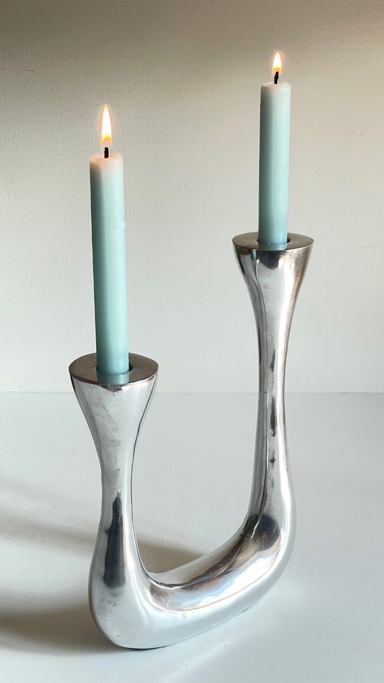 Image 1 of Candelabro antiguo de doble diseño