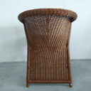 Fauteuil/chaise Vintage 1970 Rohé design rotin/canne de fougère