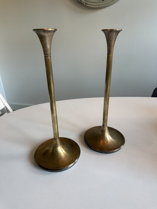 Brass candlesticks Villeroy and Boch