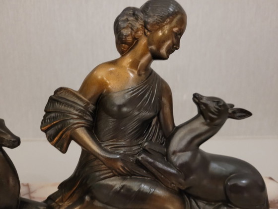 Image 1 of Sculpture Art Déco – signée MOLINS – vers 1930