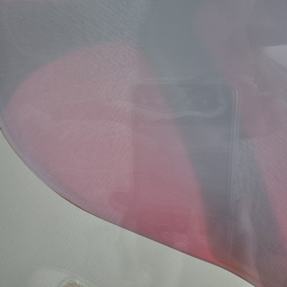 Image 1 of Magnifique bol en verre 44 x 46 x 12 cm, rouge noir blanc