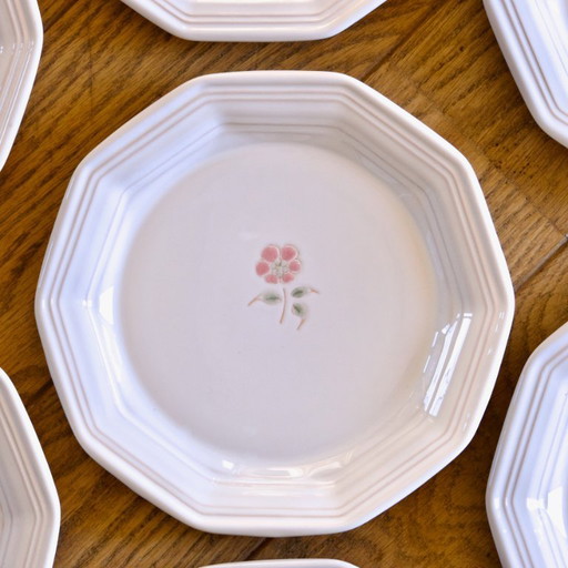 Assiettes anciennes de Niderviller peintes à la main