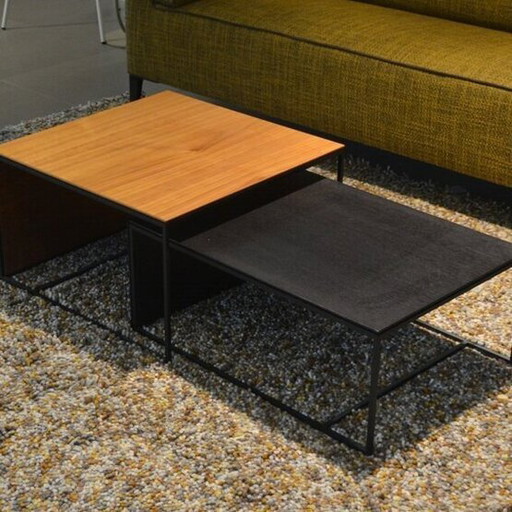 Table basse double Van Beek (lot de 2)