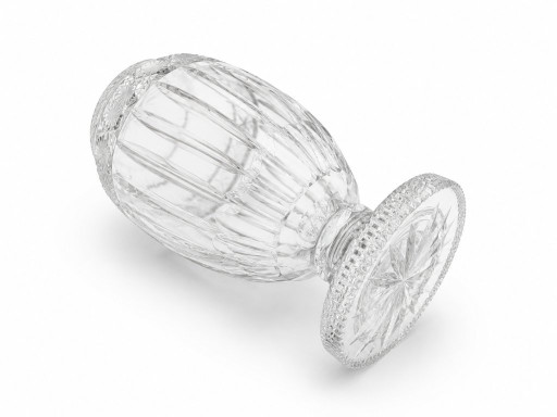 Bohemian lead crystal vase from the first half of the 20th century