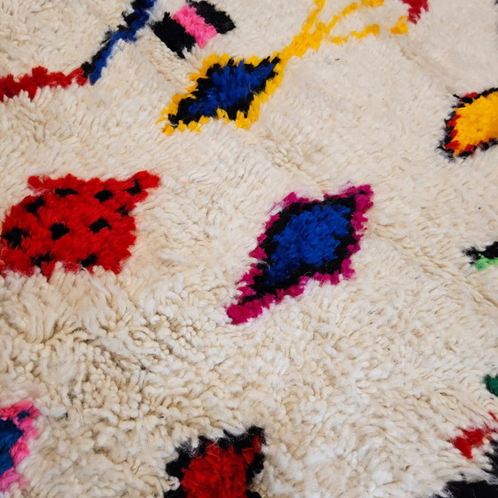 Image 1 of Tapis en laine naturelle tissé main traditionnelle taille 1,5/2,5 m