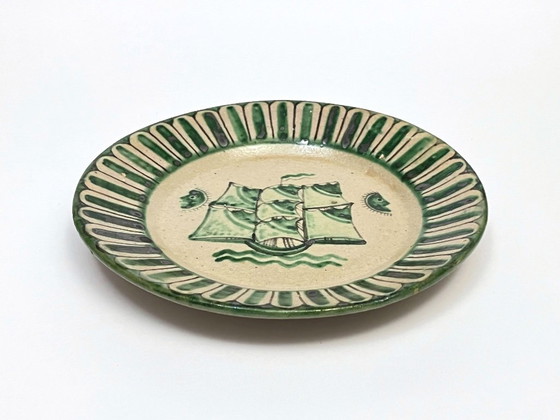 Image 1 of 4 Piatti Vietri decorati della Fabbrica Ceramica Avallone, anni '30