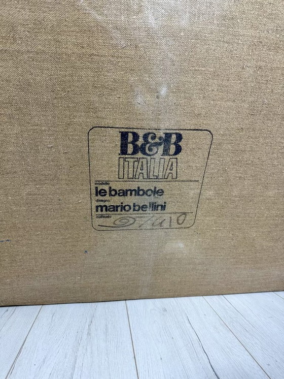Image 1 of Originele vintage Le Bambole 2-zitsbank door Mario Bellini voor B&B Italia