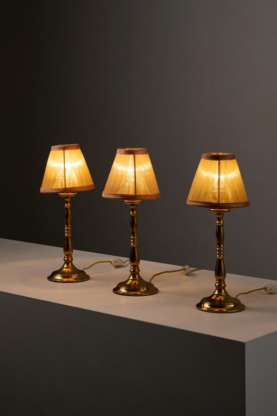 Hollywood Regency Brass Table Lamp, Europe, 1970s (photo 4 of 9)