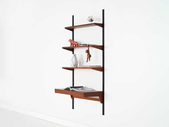 Image 1 of Teak modular shelving unit, Danish design, 1960s, designer: Kai Kristiansen, manufacturer: FM Møbler