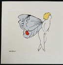 Andy Warhol: “I Love You So, Drieluik, 1957”. Gesigneerd In De Plaat. 