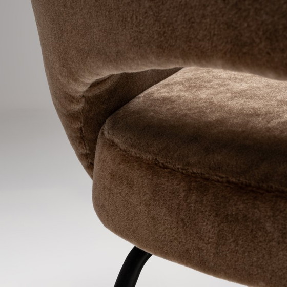 Image 1 of Model 71 Dining Chair in Deep Brown by Eero Saarinen for Knoll