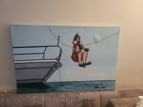 Diver – Paintings & Drawings, Other, Canvas (photo 5 of 5)