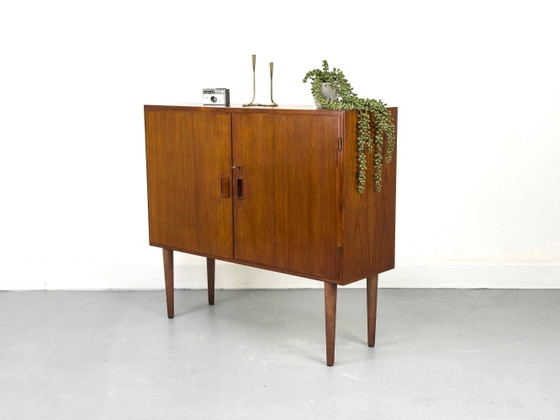 Deens dressoir in teak van Børge Mogensen voor Søborg Møbelfabrik, jaren 60 – Opbergkast, Wood (photo 17 of 21)