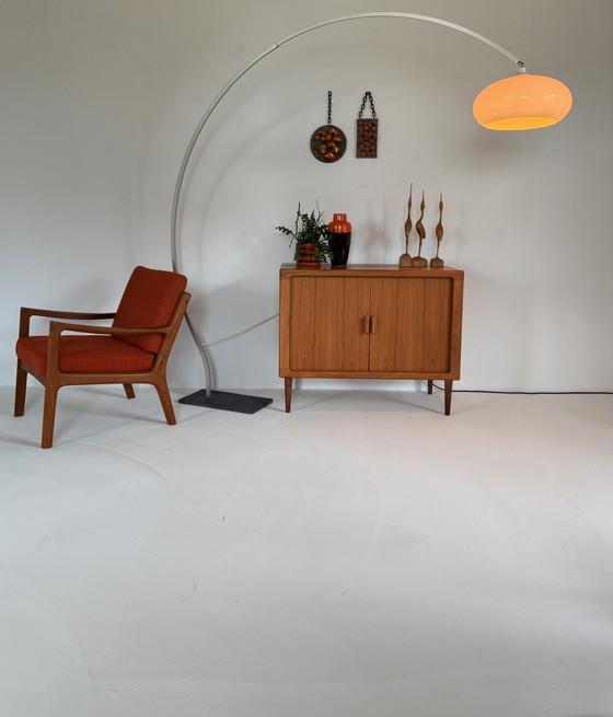 Vintage XXL Verstelbare Deense Booglamp ‘70 – Vloerlampen, Plastic, Metal (photo 11 of 15)