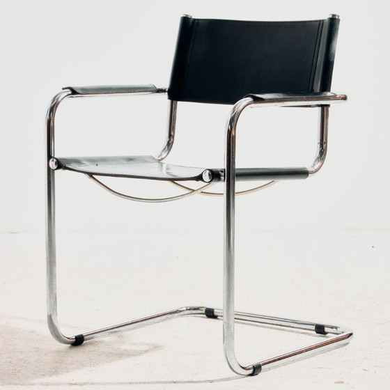 MK12000 Oostenrijkse Blaha fauteuil – Leather, Metal (photo 2 of 19)