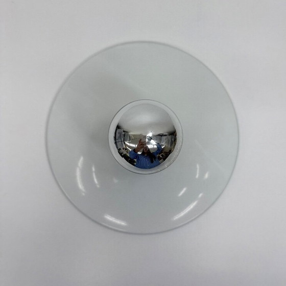 Image 1 of Mid Century Design Wandleuchte aus weißem Aluminium, 1970er Jahre