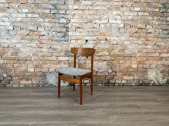 Image 1 of 4x Vintage Deense Stijl Stoelen Set 