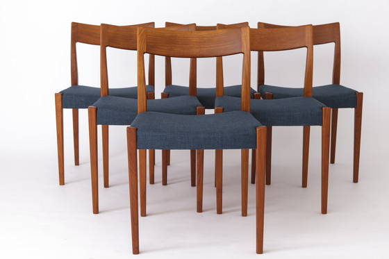 Image 1 of Set of 4 Yngve Ekström Kontiki Chairs | 1960s Swedish Teak | Hugo Troeds | Mid-Century Modern Dining Chairs