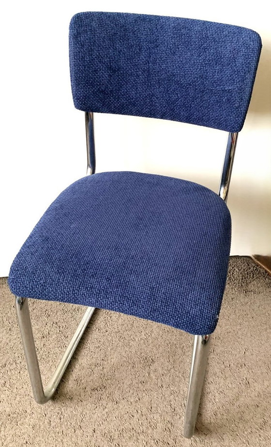 Image 1 of Sedia in tubolare d'acciaio attr. W.H.Gispen