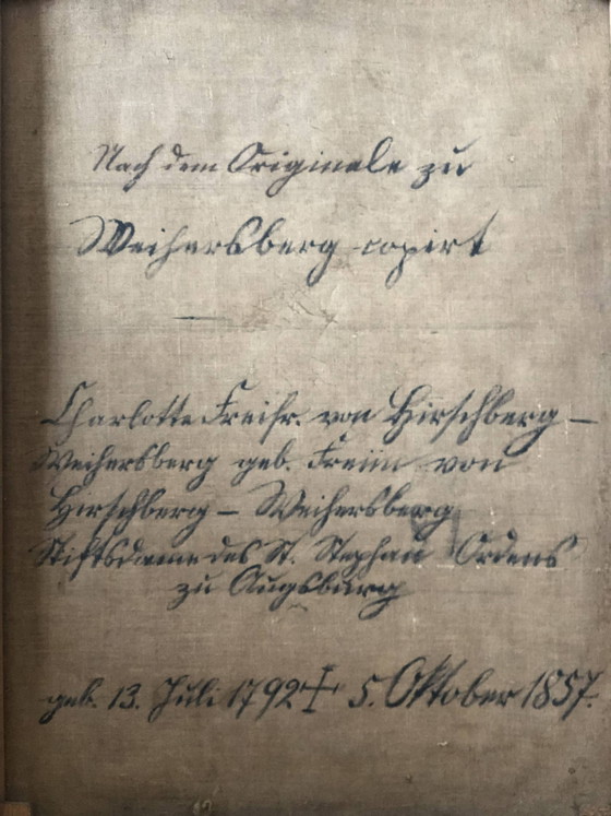 Image 1 of Grand portrait original ancien du XIXe siècle représentant un Allemand