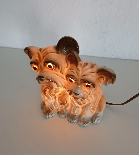 Image 1 of Lampada a forma di cane in porcellana anni '50